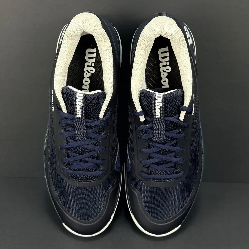 Wilson Rush Lite SAMPLE Men’s 10 Tennis Shoes Black/Blue/White New Without Box